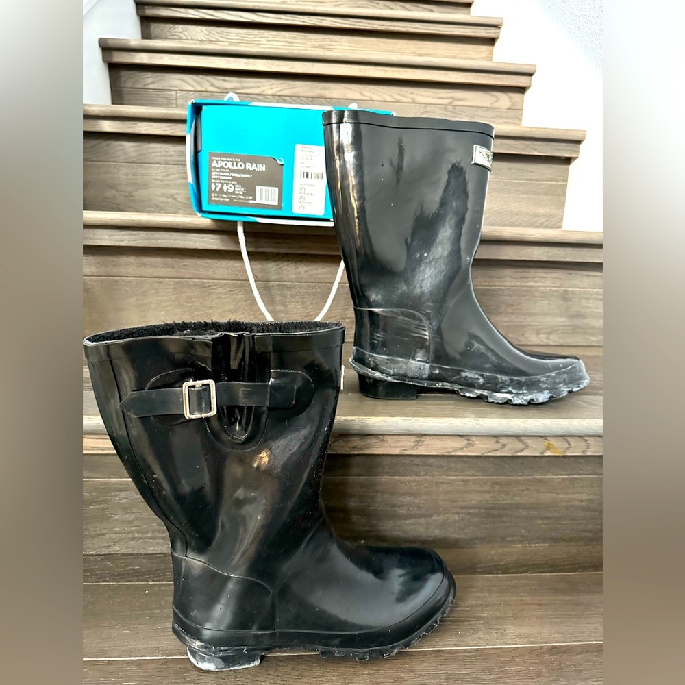 Women Apollo Rain Boots wide calves